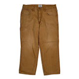 Made In USA Tyndale Carpenter Trousers - 36W 30L Brown Cotton