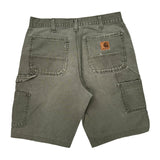 Carhartt Carpenter Shorts - 34W 11L Grey Cotton