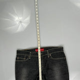 Levis 518 Boot Cut Jeans - 32W UK 10 Grey Cotton