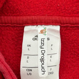 Vintage Adidas Football Hoodie - Large Red Cotton