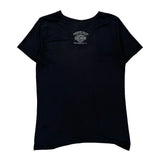 Freedom Valley Harley Davidson Graphic T-Shirt - Medium Black Cotton