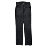 501 Levis Jeans - 28W 35L Black Denim