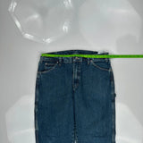 Dickies Carpenter Pants - 34W 32L Blue Cotton