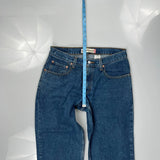 550 Age 14 Husky Levis Jeans - 32W 27L Blue Cotton
