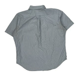 Ralph Lauren Striped Short Sleeve Shirt - XL Blue Cotton