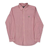 Ralph Lauren Striped Shirt - Large Red Cotton