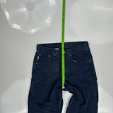 Carhartt Double Knee Carpenter Pants - 32W 25L Navy Cotton