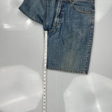 Levis Denim Shorts - 34W 10L Blue Cotton