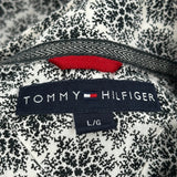 Tommy Hilfiger Christmas Patterned Shirt - Large Black & White Cotton