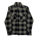 Dickies Checked Flannel Shirt - Medium Black Cotton