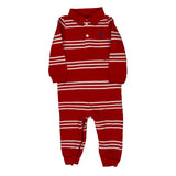 Age 9 Months Ralph Lauren Striped Overalls - 3XS Red Cotton
