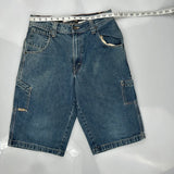 Levis Cargo Denim Shorts - 28W UK 8 Blue Denim