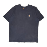 Carhartt T-Shirt - 2XL Blue Cotton