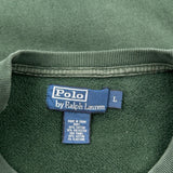 Polo By Ralph Lauren Sweatshirt - Large Green Cotton Blend