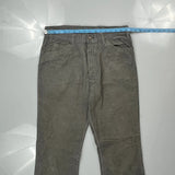 Levis Cord Pants - 33″ Waist Gray Cotton Blend