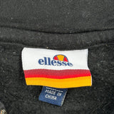 Ellesse Spellout Hoodie - Small Black Cotton