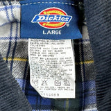Dickies Checked Jacket - Large Black Cotton