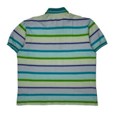 Lacoste Striped Polo Shirt - Large Multicoloured Cotton