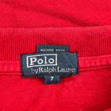 Age 7 Polo By Ralph Lauren Polo Shirt - Small Red Cotton