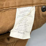 Dickies Double Knee Carpenter Trousers - 34W 30L Brown Cotton