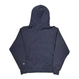 Reverse Weave Champion Hoodie - Large Navy Cotton Blend