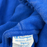 Vintage Reverse Weave Champion Hoodie - Small Blue Cotton