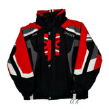 X-Static Insulation Spyder Graphic Ski Jacket - Small White Polyester