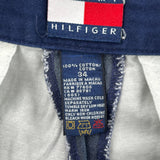 Tommy Hilfiger Striped Shorts - 32W 9L Blue Cotton