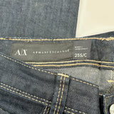 Armani Exchange Skinny Jeans - 27W UK 6 Dark Wash Denim