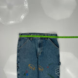 Unbranded Graphic Carpenter Jeans - 34W 30L Multicoloured Denim