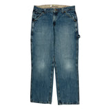20 Husky Lee Carpenter Jeans - 30W 27L Blue Cotton