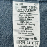 Carhartt Double Knee Carpenter Jeans - 34W 32L Blue Cotton