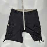 Lee Cargo Cargo Shorts - 34W 11L Grey Cotton