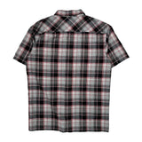 Dickies Checked Short Sleeve Shirt - Medium Multicoloured Cotton Blend