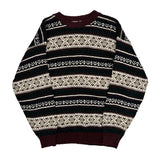 Tt&Co Sports Fair Isle Sweater - Small Cream Cotton