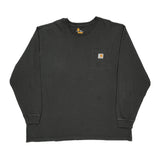 Carhartt Long Sleeve T-Shirt - 2XL Black Cotton