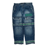 Francois Girbaud Cargo Jeans - 39W 24L Green Cotton
