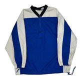 Reebok Windbreaker - Large Blue Polyester