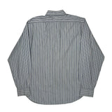 Andrew Polo By Ralph Lauren Striped Shirt - Large Blue Cotton