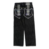Delf Graphic Jeans - 30W 30L Black Cotton