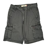 Levis Cargo Shorts - 30W 11L Grey Cotton