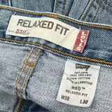 550 Levis Jeans - 38W 30L Light Wash Cotton