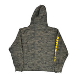 Cat Camo Hoodie - XL Gray Cotton Blend