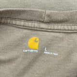 Carhartt T-Shirt - Large Brown Cotton