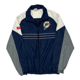 Miami Dolphins N.F.L. Team Apparel Nfl Windbreaker - Large Blue Polyester