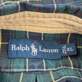 Ralph Lauren Checked Shirt - XL Yellow Cotton