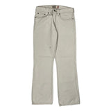 Low Levis Boot Cut Jeans - 30W UK 10 Cream Cotton