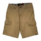 Lost Cargo Shorts - 33W 12L Beige Cotton
