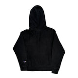 Champion Reverse Weave Hoodie - Small Black Cotton