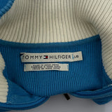 Tommy Hilfiger 1/4 Zip - Large Blue Cotton